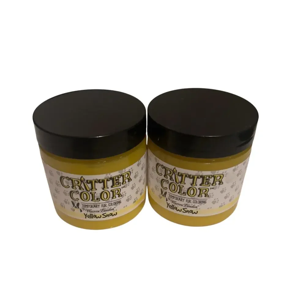 Critter Color Temporary Pet Fur Coloring Dog Paint Yellow Warren London Set New